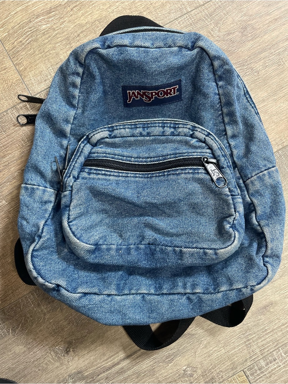 Jansport Denim-Effect Light Blue Mini Backpack
